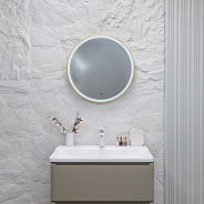 Зеркало Silver Mirrors Делуна/Deluna D600 TX (алюм. профиль, цвет золото, бесконтактный сенсор)