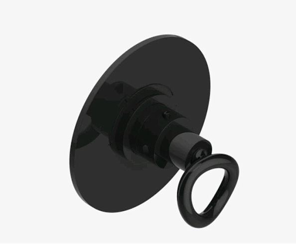 Смеситель для душа THG Collection "O", Black ceram (G4P D30 5100BR)