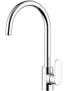 AQ1882CR НИКА смеситель для кухни (полукруглый излив)