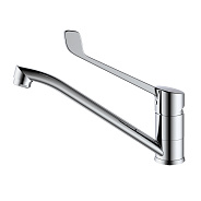 Смеситель для раковины с хирургической ручкой  Splenka S08.42, хром