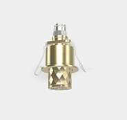 Микродуш Fima Carlo Frattini Waterdot, Texture X, скрытый с пружинным креплением, тип струи-энергия (Energy), шампань брашированная (F3710XEHS)