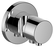 59557011201 IXMO Встраиваемый запорный вентиль с переключателем на 2 потребителя, выводом для шланга и держателем лейки DN 15, хром