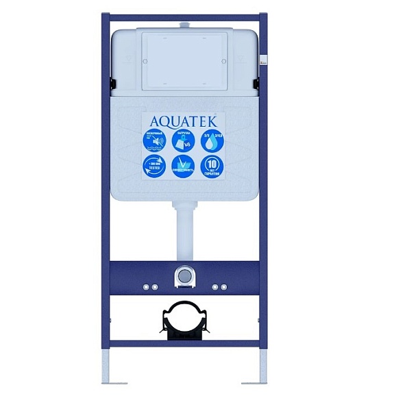 INS-0000012+KKI-0000001 Aquatek Standart 50 Монтаж рама для подв унитаза1130*500*100+звукоизоляционная прокладка+крепеж KKI-0000001