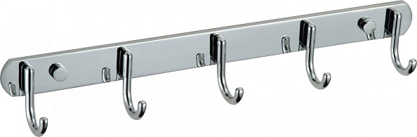 Планка с крючками (5 крючков) Savol (S-001255) в упаковке 2 шт