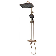 Душевая система с термостатом Hansberge H5085BR, бронза