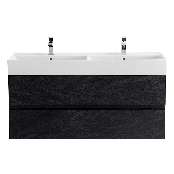 База под раковину подвесная Cezares Molveno 46 1200х460х500, Nero (MOLVENO 46-120-2C-SO-2-NR)