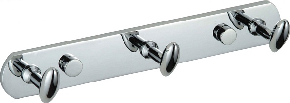 Планка с крючками (3 крючка) Savol (S-003253) в упаковке 2 шт