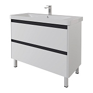 Тумба под раковину подвесная/напольная Dreja Luxury Plus 105 см, белый