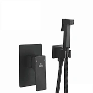 Гигиенический душ со смесителем Rose R1005H, черный