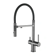 Смеситель для кухни Rose R958T, пепельный