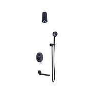 Душевая система встраиваемая Bronze de Luxe SCANDI 14582-501B, черный