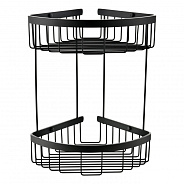 Полка корзина угловая Grocenberg AC0076BL, черный