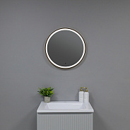 Зеркало Silver Mirrors Делуна/Deluna D600 TX (алюм. профиль, цвет черный, бесконтактный сенсор)
