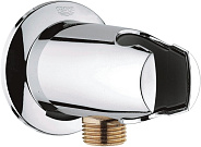 28406000 Movario Подключение для душевого шланга с держателем с защитой от обратного потока, хром