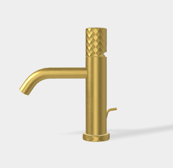 Смеситель для раковины Fima Carlo Frattini Spillo Tech, X Collection, золото брашированное (F3031TXSXOS)