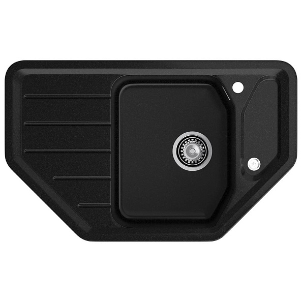 Кухонная мойка GranFest CORNER 800E, черный