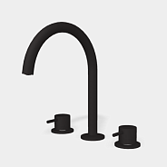 Смеситель для раковины Fima Carlo Frattini Spillo Up, черный матовый (F3161NS)