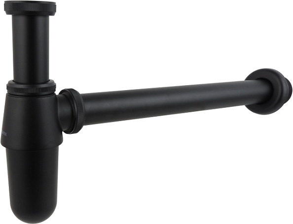 Сифон AQUATEK AQ6011MB, матовый черный