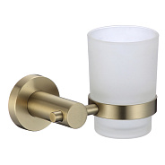 Стакан стеклянный с настенным держателем Savol S-005658C