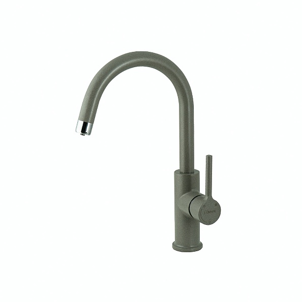 Смеситель для кухни Lemark COMFORT с подключением к фильтру питьевой воды, цвет: серый шёлк (LM3073PGS)