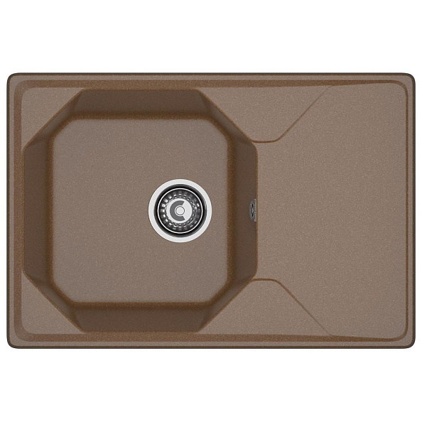 Кухонная мойка GranFest UNIQUE 740L, терракот