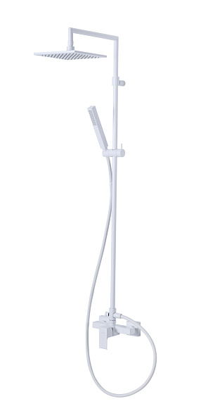 Душевая колонна со смесителем Cezares Porta, белый матовый (PORTA-CD-BIO)