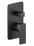 SE124100BM SEVEN смеситель для ванны (внешняя и скрытая часть) матовый черный