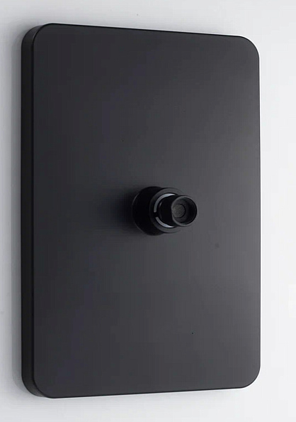 Верхний душ KNOTLOR LA-12/BL, черный