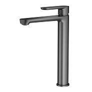 Смеситель Splenka S222.15.09 для раковины высокий монолитный, графит