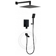 Душевая система встраиваемая FILARETE Waterfall FL1010BL, черный