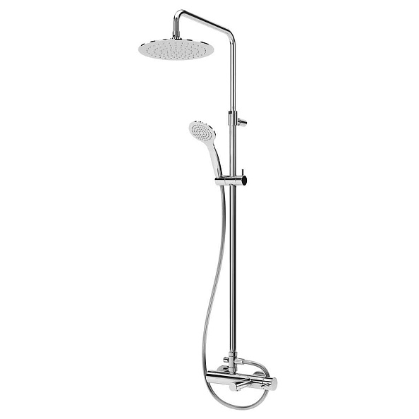 Душевая колонна со смесителем для ванны, верхним и ручным душем Cezares Czr, хром (CZR-B-CVD-01)