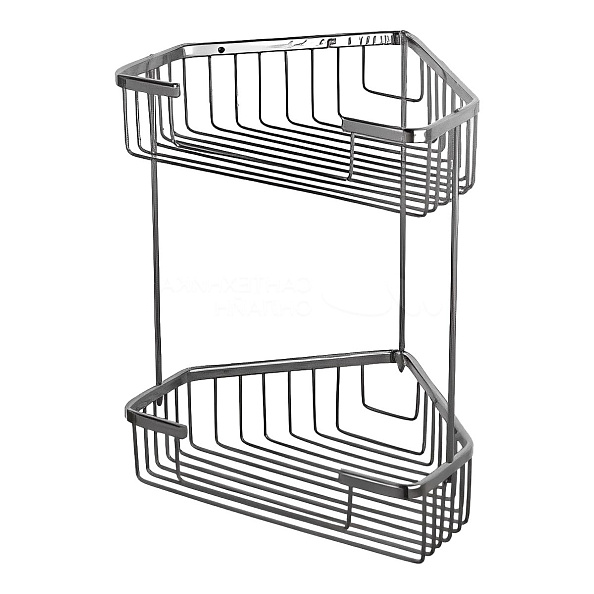 Полка угловая двойная Maretti AC58R335-2, хром