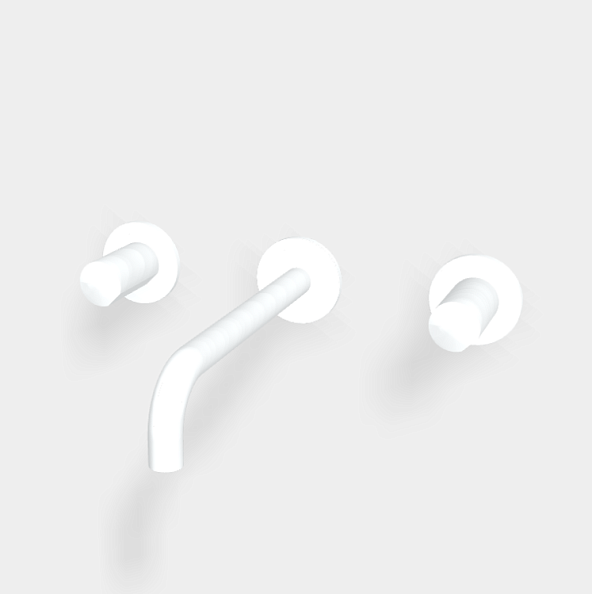 Смеситель для раковины Fima Carlo Frattini So, белый матовый (F3191L/5BS)