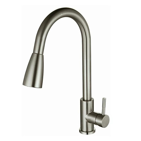 Смеситель для кухни с выдвижным изливом D-Lin H155315-T, сатин