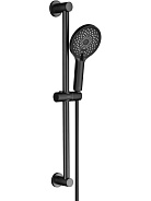 AQ2022MB ЛУГАНО душевой гарнитур 3jet 65 см, матовый черный