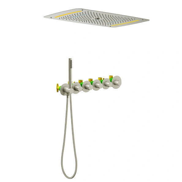 Душевая система встроенная с термостатом Timo Saona SX-2319/13SM никель