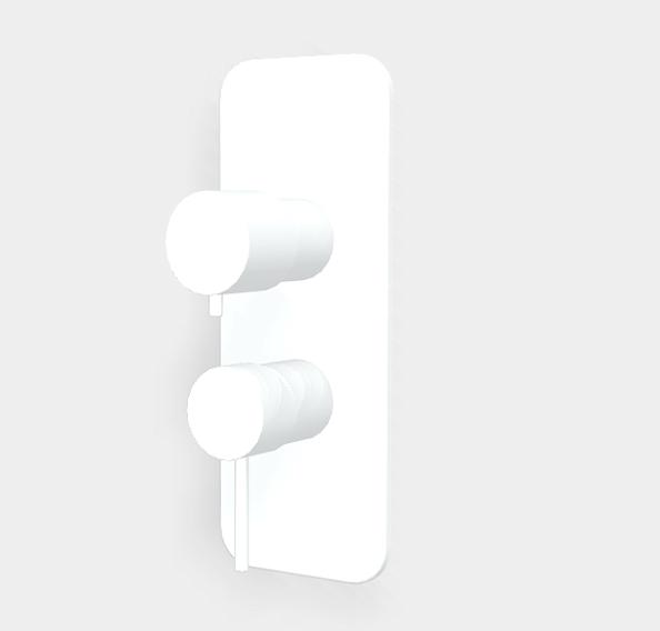 Смеситель для душа Fima Carlo Frattini Spillo Up, на 2/3 потребителя, белый матовый (F3039X6BS)