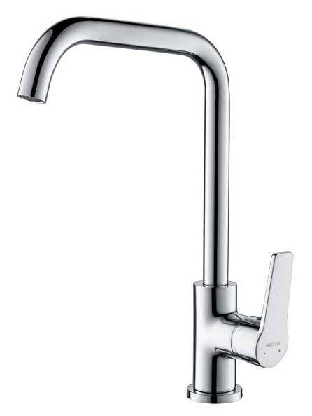 AQ1781CR ЛУГАНО смеситель для кухни (квадратный излив)