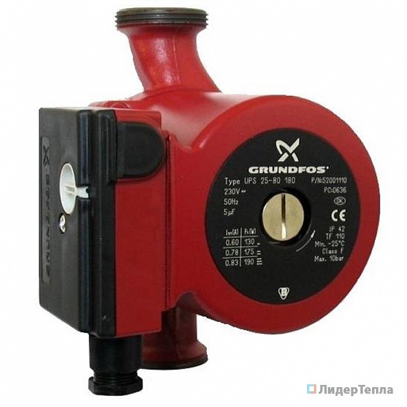 Насос Grundfos UPS 2580 180 (95906440) Лидер Тепла