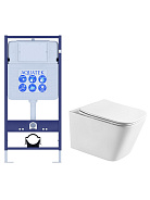 SET AQUATEK ЛИБРА T (рама AQUATEK Standard INS-0000012(без клавиши и крепежа)+унитаз ЛИБРА AQ1505T-00 с тонким сиденьем soft-close TORNADO)