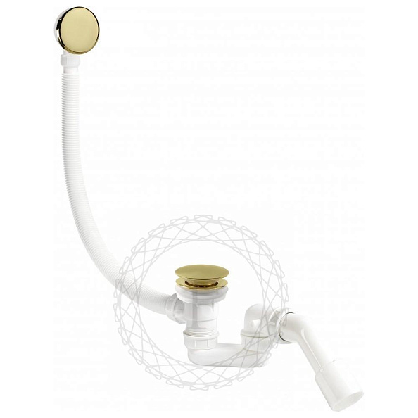 Слив-перелив (автомат, 90 см.) FILARETE FL90GO, золото