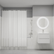 Штора для ванной IDDIS Бэйс (Base) 200x180 см, полиэстер, белый (BS08P18i11)