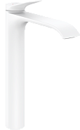 Смеситель для раковины однорычажный HANSGROHE Vivenis 250 мм, без сливного гарнитура, белый матовый (75042700)