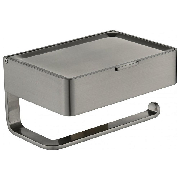 Держатель для туалетной бумаги с полочкой Grocenberg AC0050NK, никель