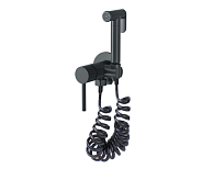 Гигиенический душ Bronze de Luxe встраиваемый черный с пружинным шлангом SCANDI  (701/1B)