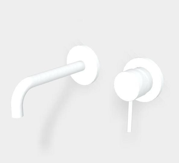 Смеситель для раковины Fima Carlo Frattini Spillo Up, белый матовый (F3051WX9BS)