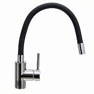 Смеситель для кухни с гибким изливом черный BRAVAT (F7800931CP-SW)