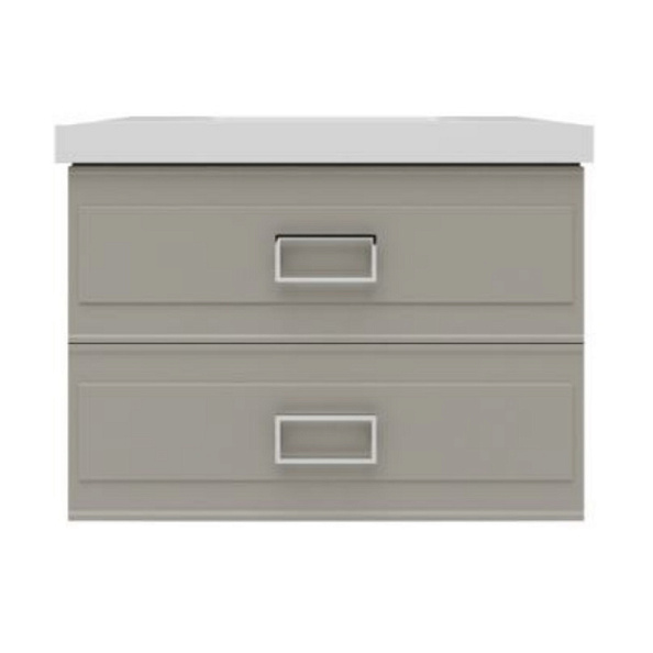 Тумба под раковину подвесная La Fenice Cubo TWIN FNC-01-CUB-C-80-2, бежевая