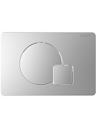 KDI-0000068(QC) Панель смыва Хром матовый (клавиши круг/квадрат), 162*244 мм