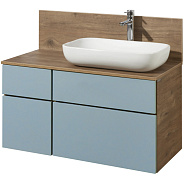 1A2569K2MIX30 Набор Aquaton: 1A256901MIX30 Тумба-умывальник Мишель 100 Дуб Рустикальный/ 1AX169WBXX000 Раковина Инфинити/ 1A256703MIDR0 ЛВДСП